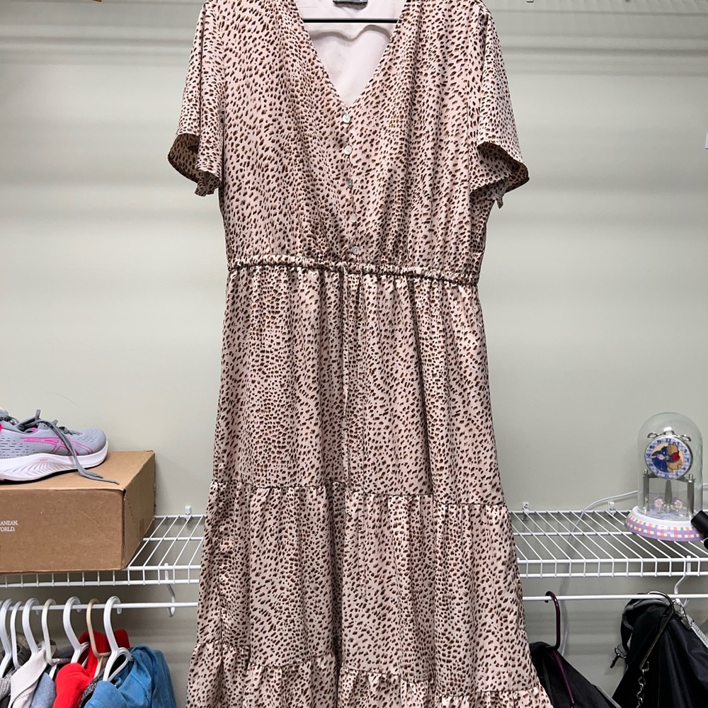 Long Cheetah Print Dress